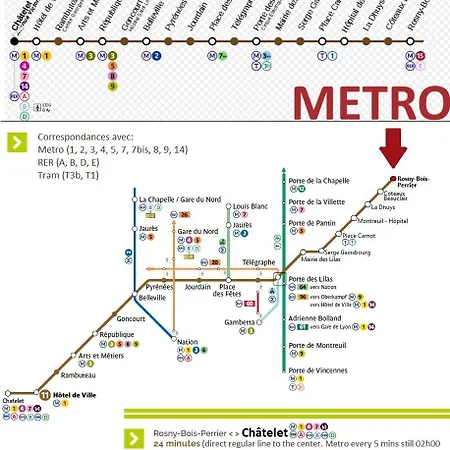 Proche De Metro, 25 Min Centre Paris Rosny-sous-Bois
